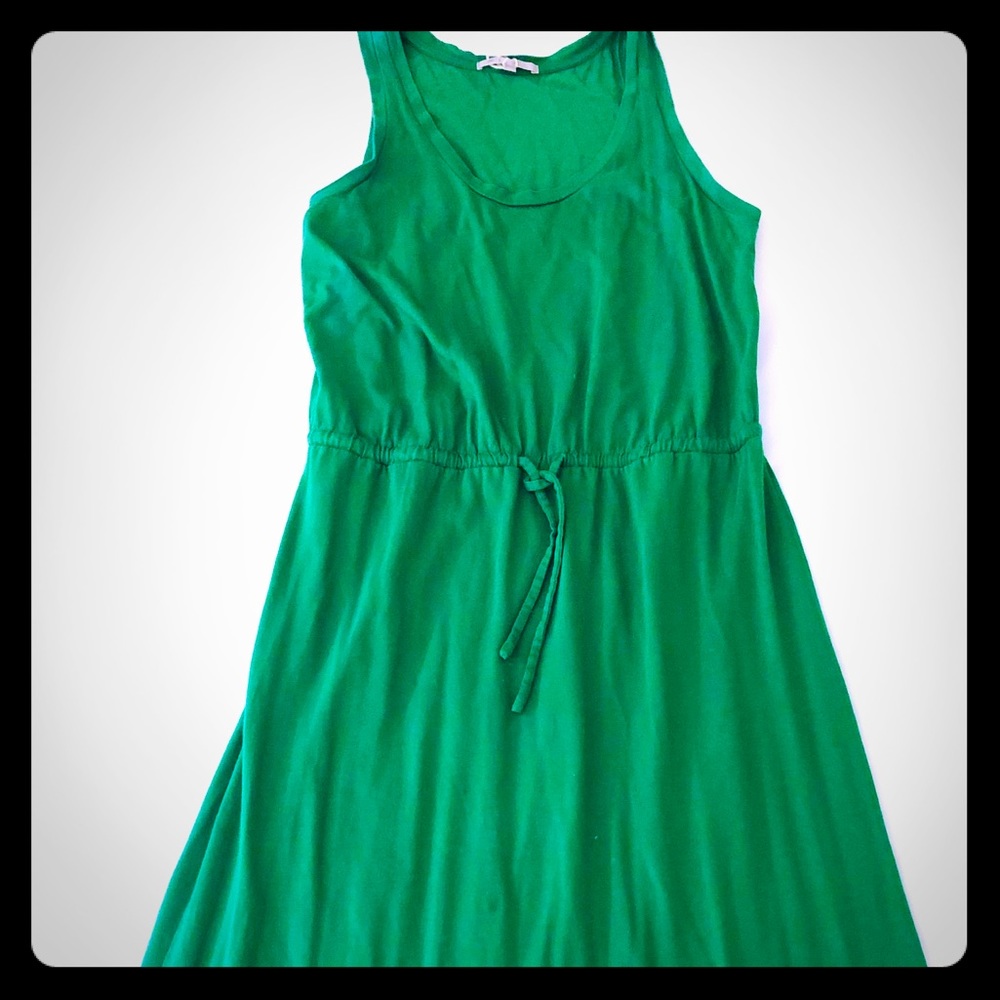 NEVER WORN - Green maxi dress with tie